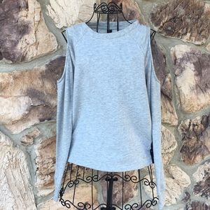 XOXO cold shoulder sweatshirt